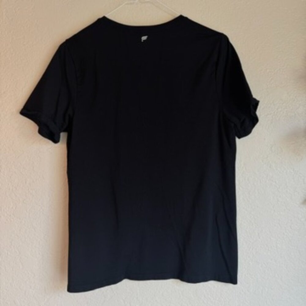 Fabletics Black Performance Short Sleeve Top Acti… - image 2